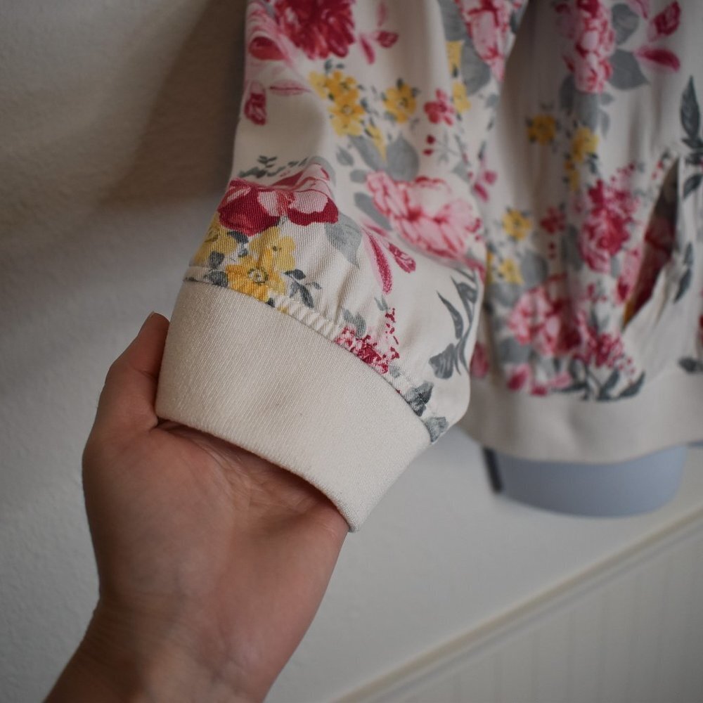 Torrid Floral Bomber Jacket Sz 3 Plus Size Zip Up Retro 80s Grandmacore - Picture 6 of 16